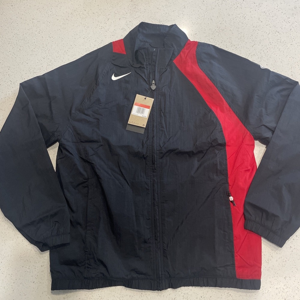 Nike Total 90 Repel Soccer Full-Zip Track Jacket Black‎ Red HQ3391-010 New L NWT